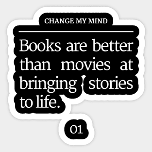 Unpopular Bookish Opinion Page 01 Sticker